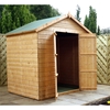 5 x 7 Windowless Wooden Tongue and Groove Apex Garden Shed with Double Doors (10mm Solid OSB Floor and Roof) - 48HR + SAT Delivery*