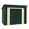 6 x 4 Low Pent Heritage Green Metal Shed