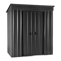 6 x 4 Premier EasyFix Slate Grey Pent Shed (1.83m x 1.23m)