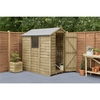 6 x 4 Pressure Treated Overlap Apex Wooden Garden Shed With 1 Window