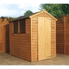 6 x 4 Value Overlap Apex Wooden Shed With 2 Windows And Single Door (10mm Solid OSB Floor) - 48HR + SAT Delivery*