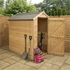 6 x 4 Windowless Tongue and Groove Apex Wooden Shed with Single Door (10mm Solid OSB Floor) ***extended Delivery Typically 14 Working Days As Treated As Special