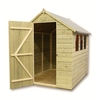 6 x 5 Pressure Treated Tongue and Groove Apex Shed With 3 Windows And Single Door