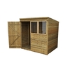7 x 5 Pressure Treated Shiplap Pent Tongue and Groove Shed - Assembled