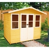 7 x 5 Wooden Summerhouse + Central Double Doors (12mm Tongue and Groove Floor)