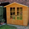 7 x 5 Wooden Summerhouse + Single Door (12mm Tongue and Groove Floor)