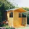7 x 7 Tongue and Groove Apex Garden Wooden Shed With Single Door + Optional Extra Verandah (12mm Tongue and Groove Floor)