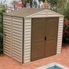 8 x 5 3 Duramax Plastic PVC With Steel Frame Apex and Free Window and ** Free Foundation Kit ** (2.39m x 1.60m)