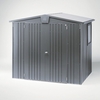 8 x 5 Premier Heavy Duty Metal Dark Grey Metallic Shed (2.44m x 1.56m)