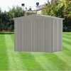 8 x 5 Premier Heavy Duty Metal Quartz Grey Shed (2.44m x 1.56m)