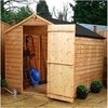 8 x 6 Buckingham Value Wooden Windowless Overlap Apex Garden Shed With Single Door (10mm OSB Floor) - 48HR + SAT Delivery*