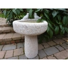 Hand Carved Rustic Bird Bath