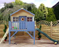 Honey Playhouse 6ft x 6ft (6 x 5 6) With Tower and Slide