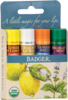 Badger Balm Classic Lip Blue Pack 4
