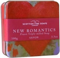 Scottish Fine Soaps Canvas Heart Soap Tin 100g