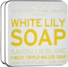 Scottish Fine Soaps White Lily Soap Tin 100g