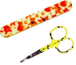 Tweezerman Baby Nail Scissors with Bear File
