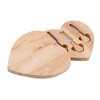 Wooden Heart Swivel Cheeseboard and Knife Set