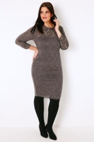 AX PARIS CURVE Grey Lace Overlay Dress With Sweetheart Neckline