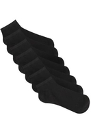 BadRhino Black 7 Pack Sport Liner Socks