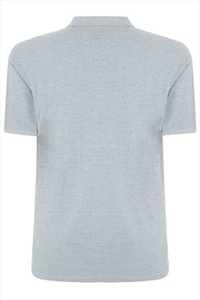 BadRhino Light Grey Marl Plain Polo Shirt