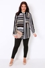 Black & Multi Stripe Shirt With Side Splits