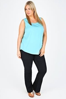 Black Bootcut Jeans With Stitch Detail - PETITE
