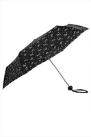 Black Butterfly Print Umbrella