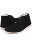 Black SUEDE Desert Boot In Wide Fit