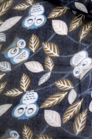 Blue Owl Print Scarf