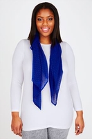 Blue Sheer Dotty Scarf