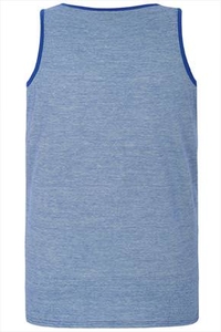 D555 Blue Fine Stripe Vest With Pocket