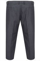 D555 Charcoal Side Adjustable Waist Trouser - TALL