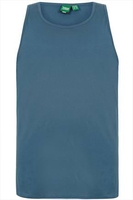 D555 Petrol Blue Crew Neck Vest