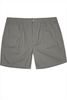 Khaki Elasticated Waist Cotton Shorts With Pockets