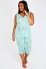 Mint Sheep Print Pyjama Top