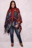 PAPRIKA Multi Patterned Shawl With Tassels