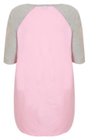 Pink & Grey "I Woke Up Awesome" Nightdress With Raglan Sleeves
