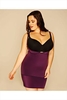 Purple Underbra Smoothing Slip Dress With Firm Control