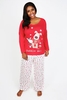 Red Boofle "Cuddle Me" Slogan Pyjama Set