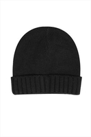 SANTA MONICA Black Beanie Hat