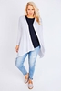 White Edge To Edge Waterfall Jersey Cardigan