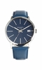 Blue Face Baton Indices Watch