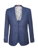 Blue Hopsack Jacket - 46