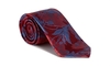 Bold Flower Silk Tie Red