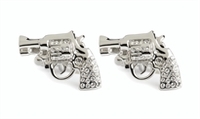 Crystal Pistol Cufflinks