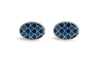 Cycloid Navy Cufflink