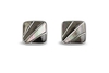 Deco Fan Grey MOP Cufflink