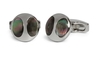 Double Dimple Grey Mother Of Pearl Cufflink
