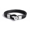 Double row button bracelet